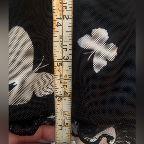 NWT Wild Fable Women’s Skirt, Blue w/Butterfly Pattern, Approx 17” L; Size L - Picture 5 of 5